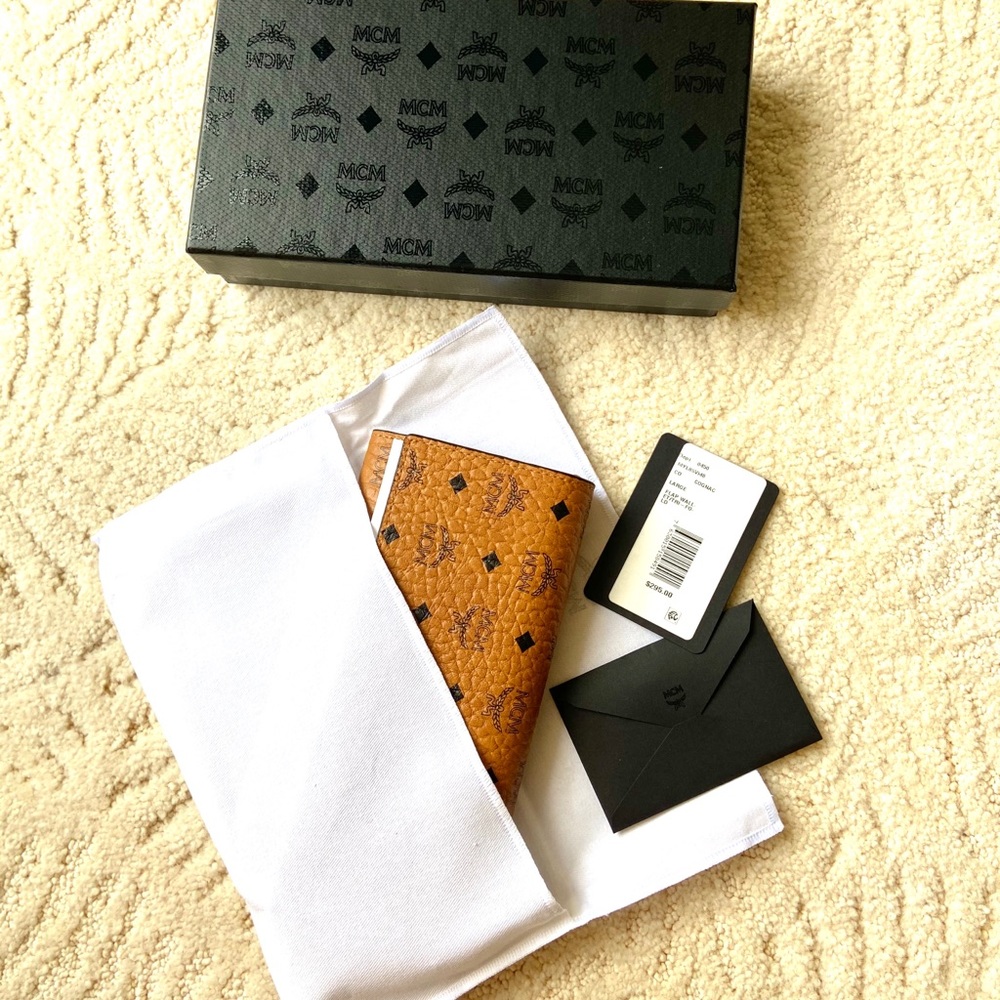 New MCM Three Fold Wallet in Visetos Original - Picture 4 of 6